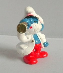 Grote Smurf Kapitein - Schleich - Peyo., Ophalen of Verzenden, Zo goed als nieuw, Grote Smurf, Poppetje, Figuurtje of Knuffel