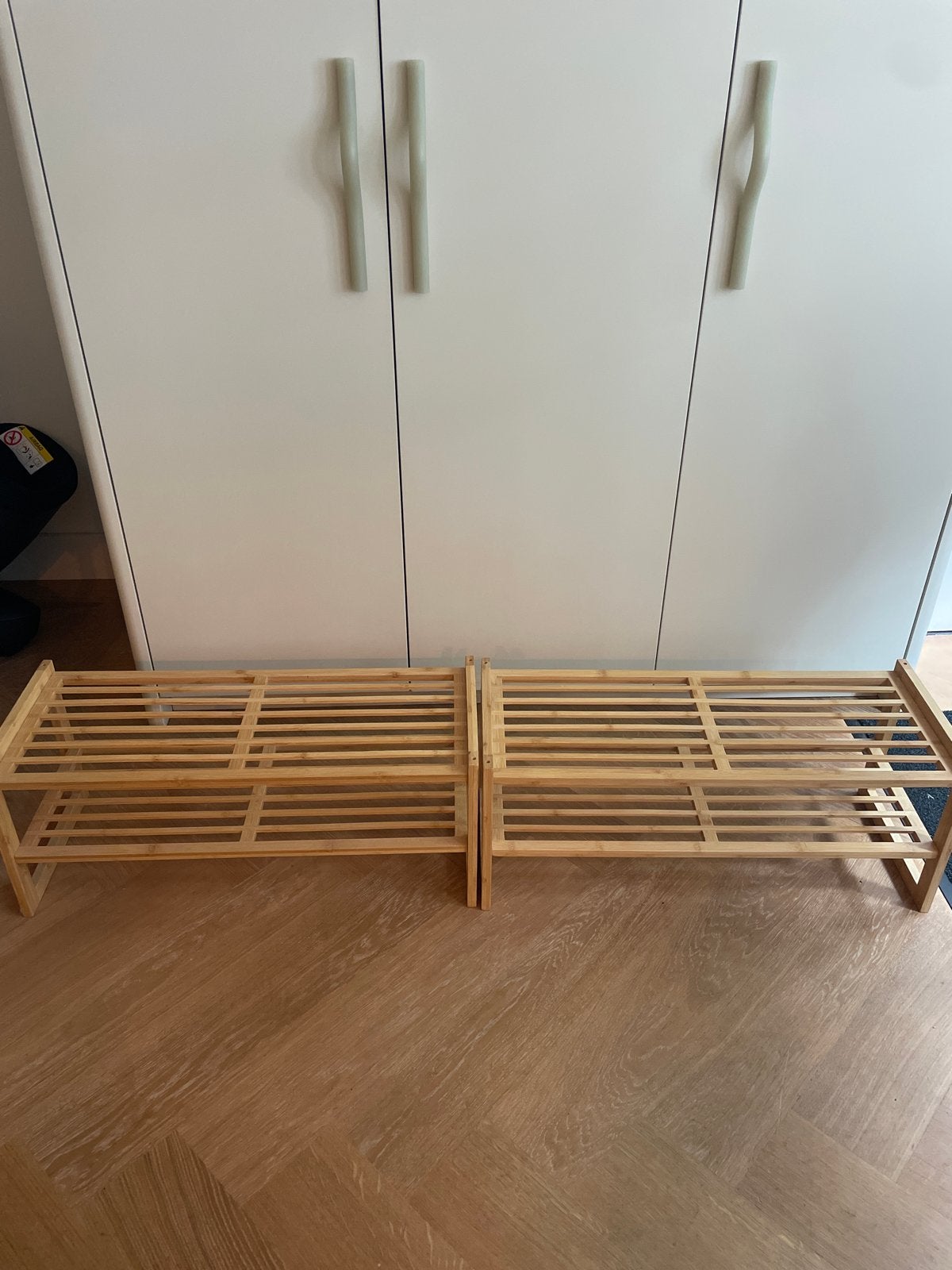 Bamboe schoenenrek - 2 stuks, Ophalen, Zo goed als nieuw