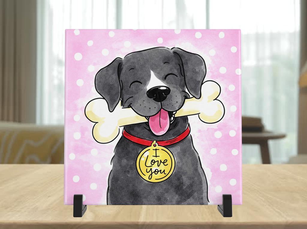 Duitse Dog Tegel - Blond Stijl, Verzenden, Nieuw