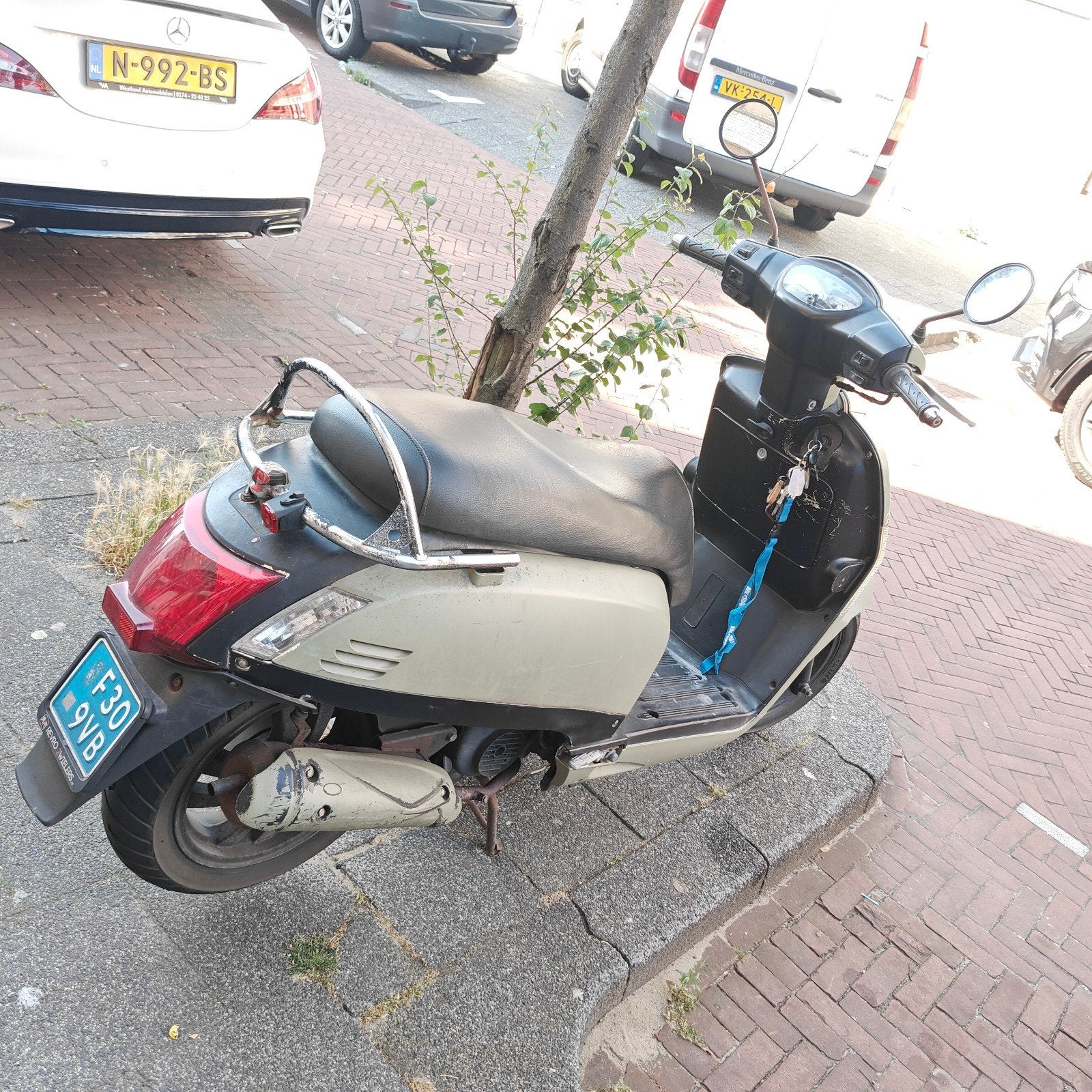 Kymco like Scooter blauwe plaat, Fietsen en Brommers, Ophalen, Gebruikt, Benzine, 50 cc