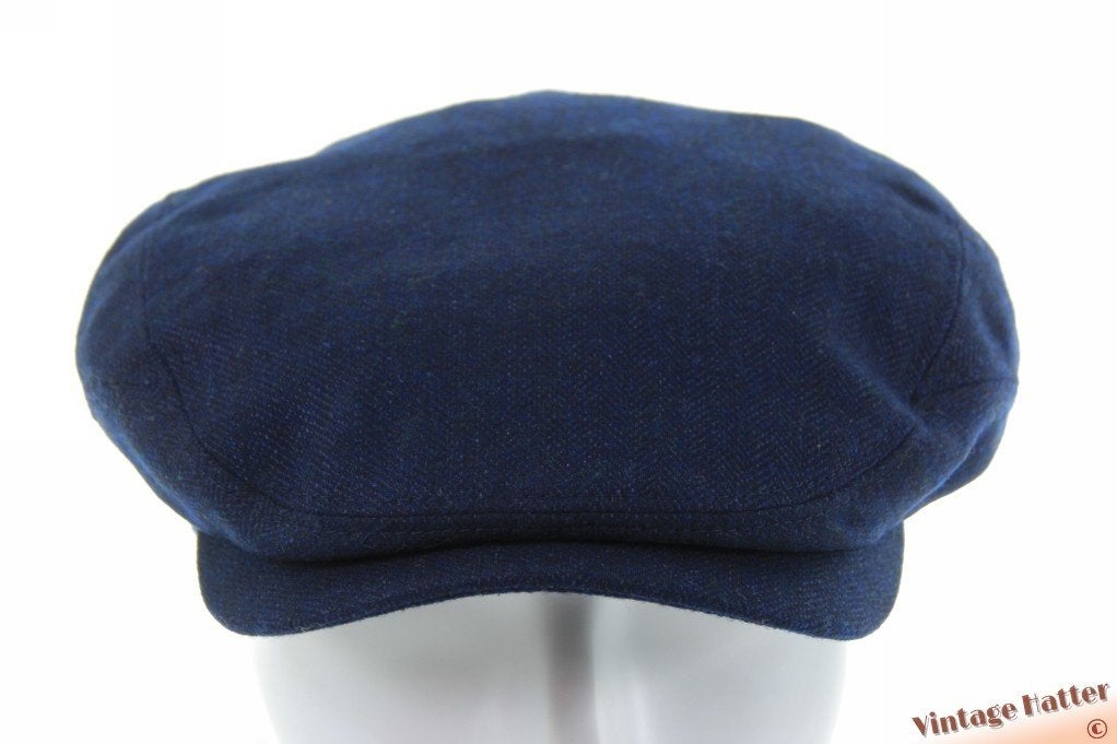 Platte pet Stetson Driver Cap donkerblauw satin kashmir S-XL, 60 cm (XL, 7½ inch) of meer, Stetson - Driver Cap, Nieuw, Ophalen of Verzenden