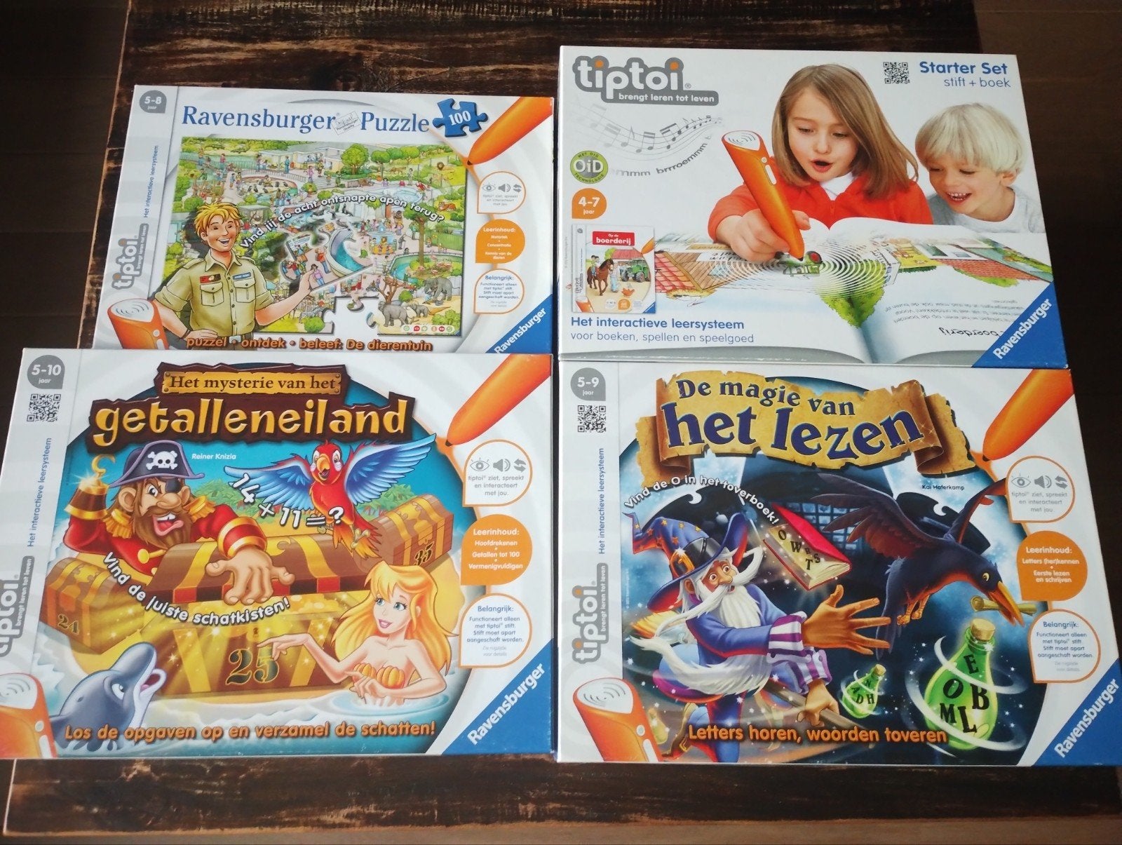 Tip toi startterset tiptoi met boek de boerderij en 3 aanvul, Ophalen of Verzenden, Zo goed als nieuw, Puzzelen