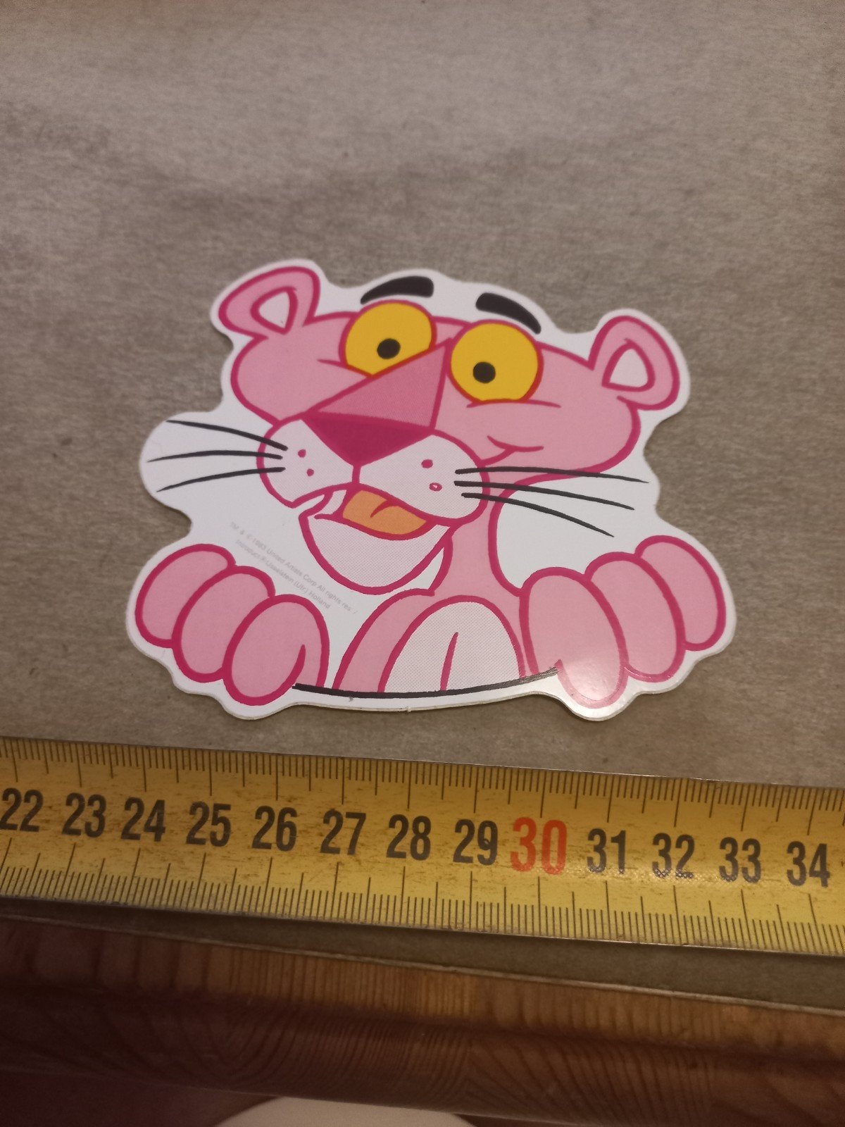 Vintage Roze Panter Sticker - The Pink Panther, Ophalen of Verzenden