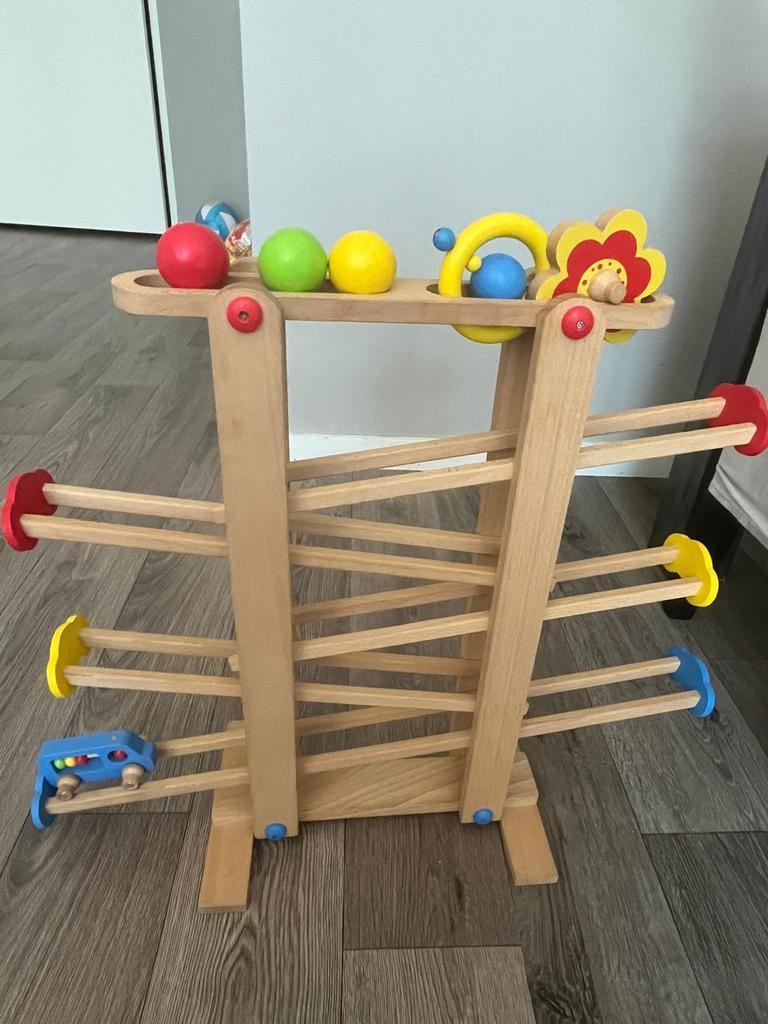 Wooden ball drop tower, Ophalen, Zo goed als nieuw