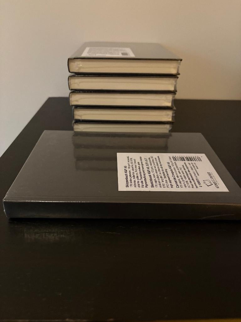 6 stuks - schetsboeken A5 staand Kunst & Papier, Hobby en Vrije tijd, Tekenen, Ophalen of Verzenden, Nieuw, Papier, Schets- of Tekenboek