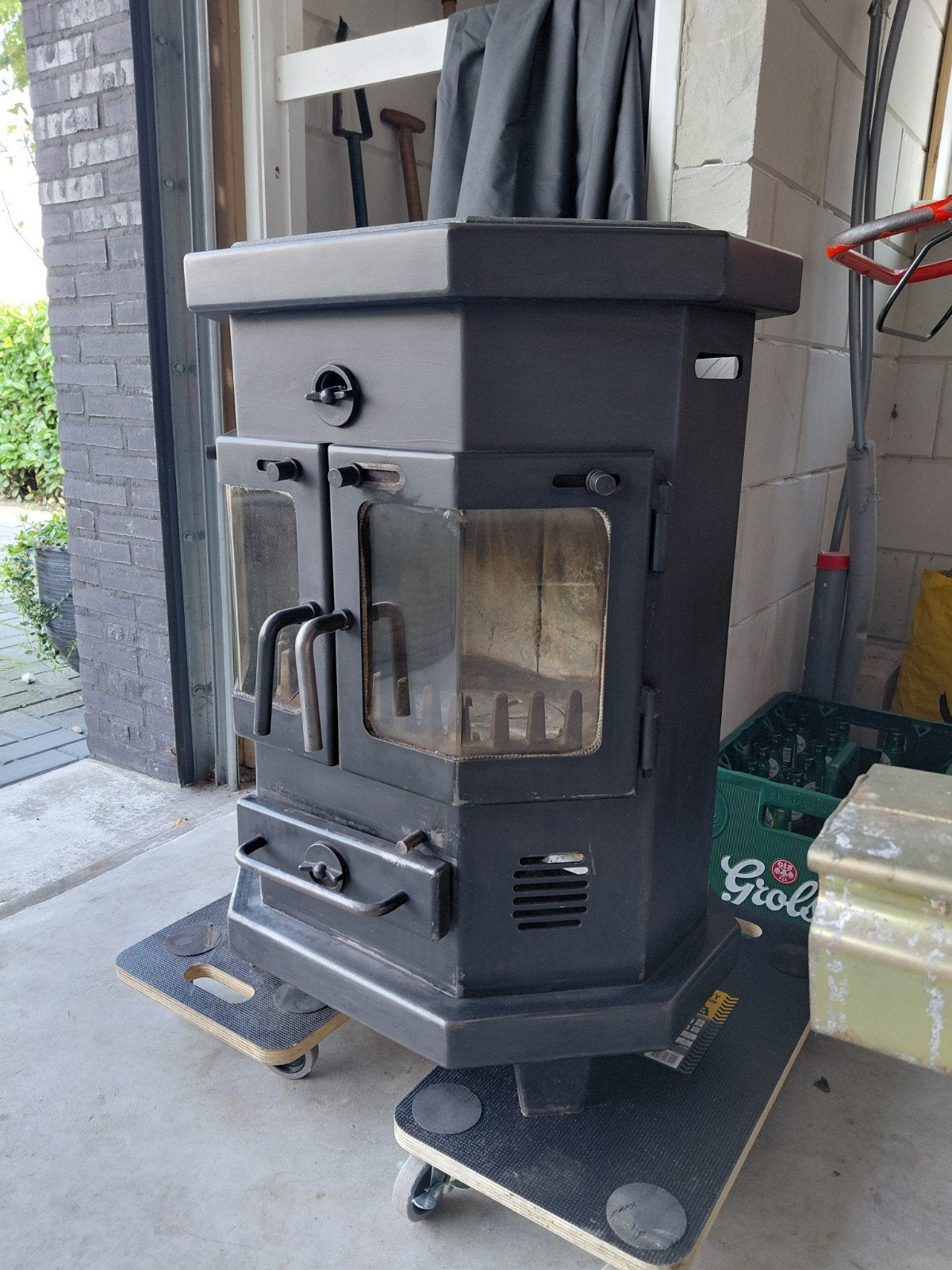 Faber Brande 82 houtkachel – 6 kW, Ophalen of Verzenden, Gebruikt, Vrijstaande haard, Houthaard