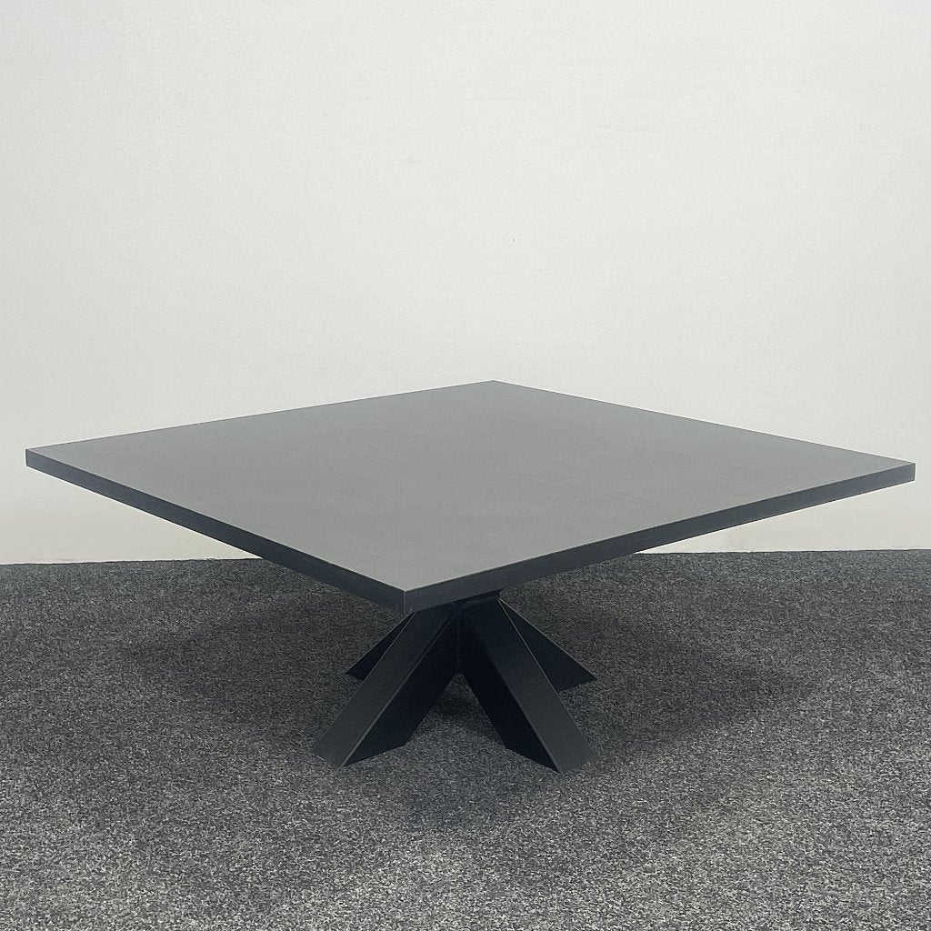 Zwarte Salontafel met Metalen Kruispoot 25268, Ophalen