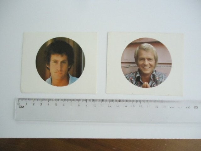 sticker oud Starsky & Hutch jaren 70 seventies politie tv 2x, Verzamelen, Verzenden, Zo goed als nieuw, Bedrijf of Vereniging