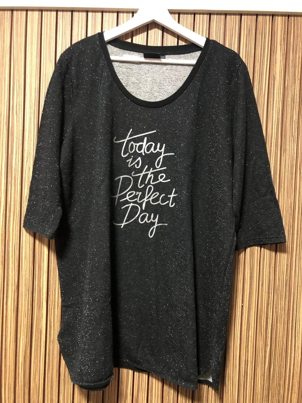 MOET WEG! Zomerse sweater trui zwart glitter 50/52 oto 64, Verzenden, Nieuw, Zwart, Trui of Vest