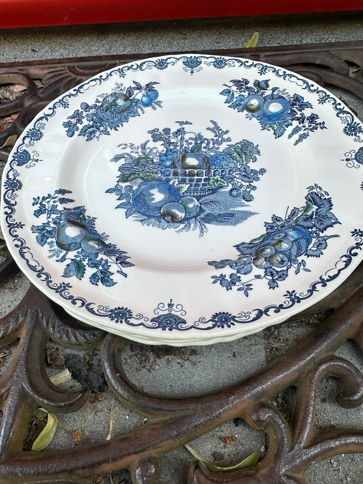 Mason's Patent Ironstone Fruit Basket Borden, Antiek en Kunst, Antiek | Servies los, Ophalen