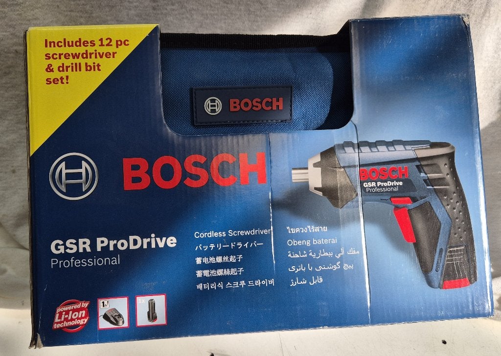Bosch Professional GSR Prodrive 3,6v schroevendraaier, Ophalen, Variabele snelheid, Nieuw, Boor- en Schroefmachine