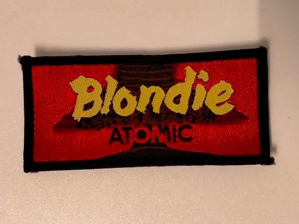 Blondie Atomic Debbie Harry vintage pop rock patch embleem 1, Ophalen of Verzenden, Nieuw, Kleding