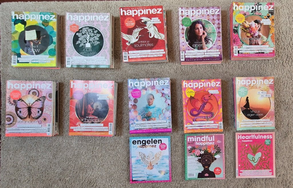 Happinez tijdschriften, Boeken, Ophalen, Gelezen, Lichaam en Geest