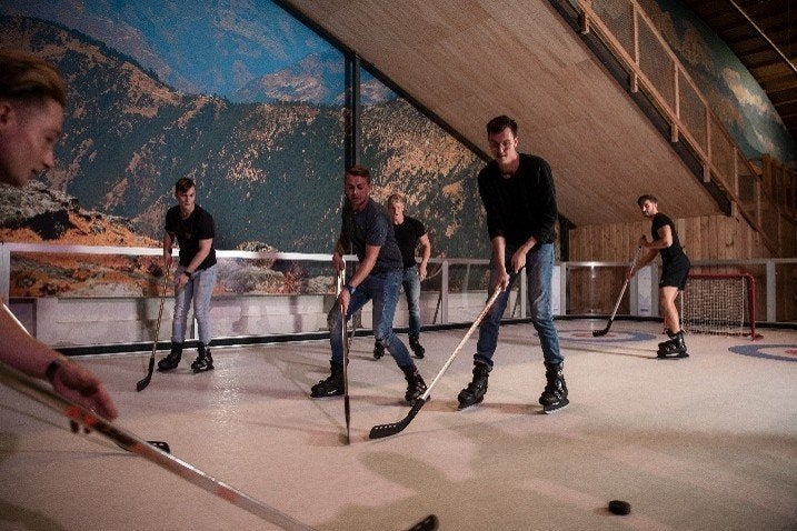 Complete Xtraice synthetische schaatsbaan Incl. accessoires, Hobby en Vrije tijd, Overige Hobby en Vrije tijd, Ophalen, Gebruikt