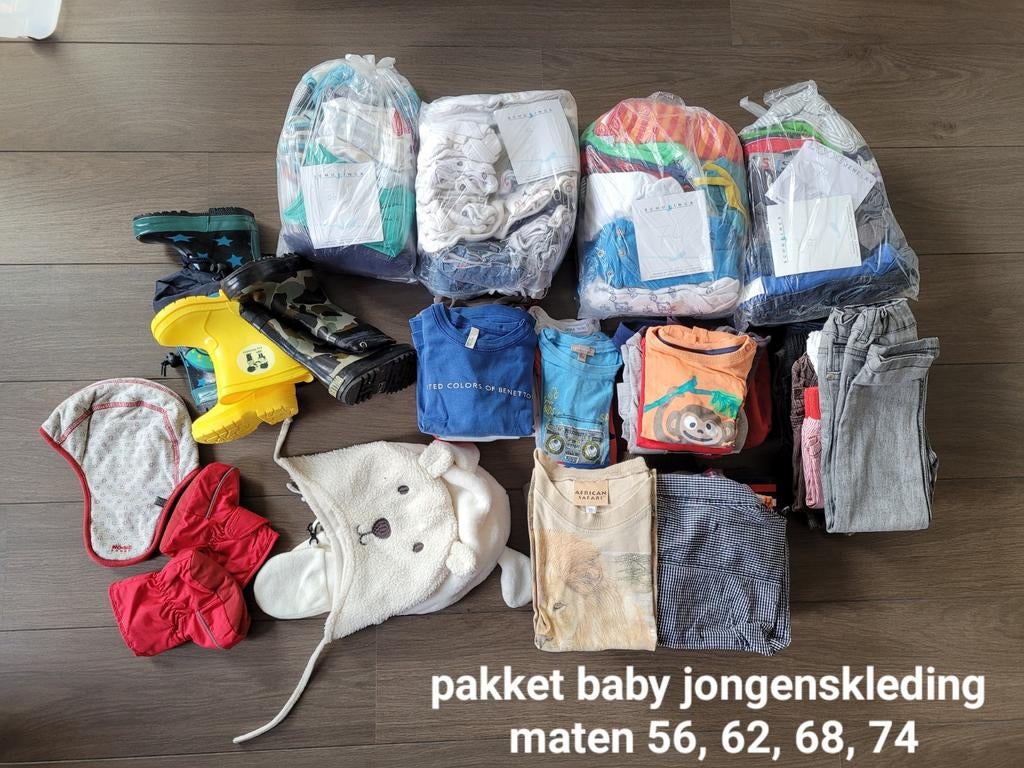 Grote partij babykleding maat 56 t/m 74, Ophalen of Verzenden, Jongen of Meisje