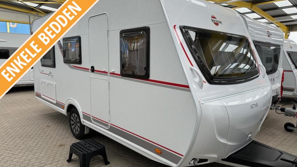 Bürstner Premio Life 480 TL ACTIVE ENKEL BED, Caravans en Kamperen, Caravans, Tot en met 3, Bürstner, 5 tot 6 meter, Overige typen