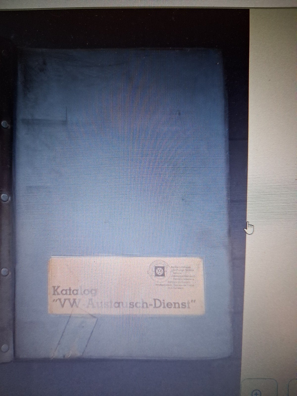 Unieke zeer zeldzame oude V.A.G dealer onderdelenkatalogus, Boeken, Ophalen of Verzenden, Gelezen, Volkswagen