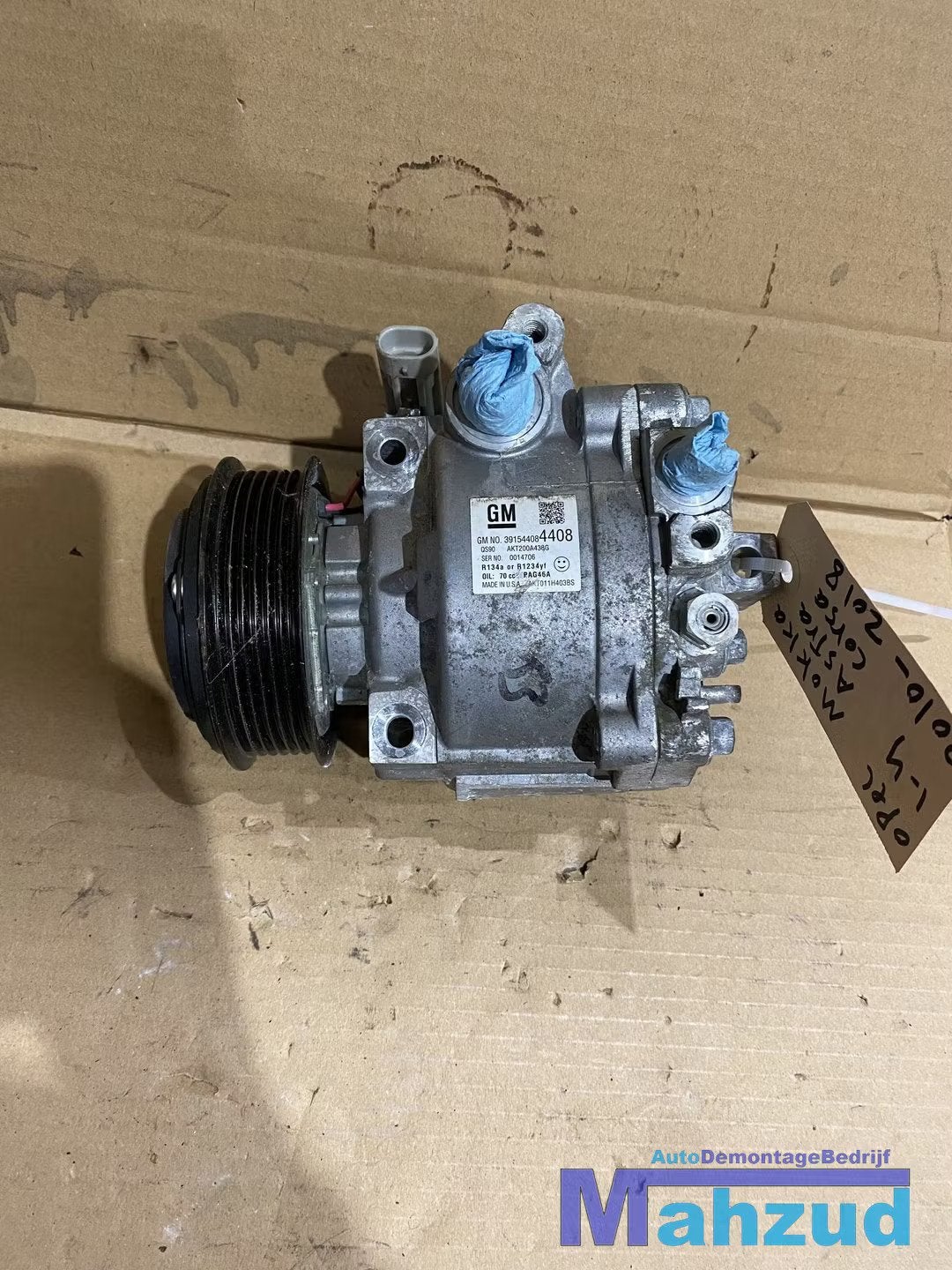 OPEL MOKKA 1.4 TURBO B14NET Aircopomp compressor 39154408, Gebruikt, Opel Automobile GmbH, Ophalen of Verzenden, Kontakt@opel-infoservice.de