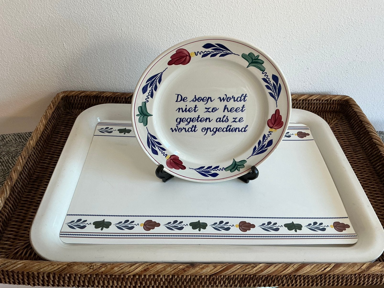 Boerenbont Boch België (Spreukbord De soep wordt ), Ophalen of Verzenden