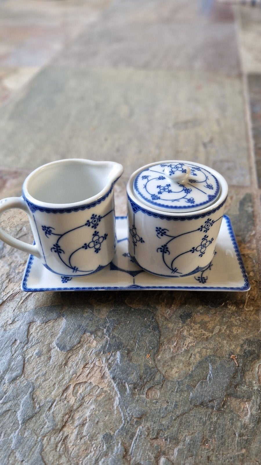Roomstel Saksisch blauw, Ophalen