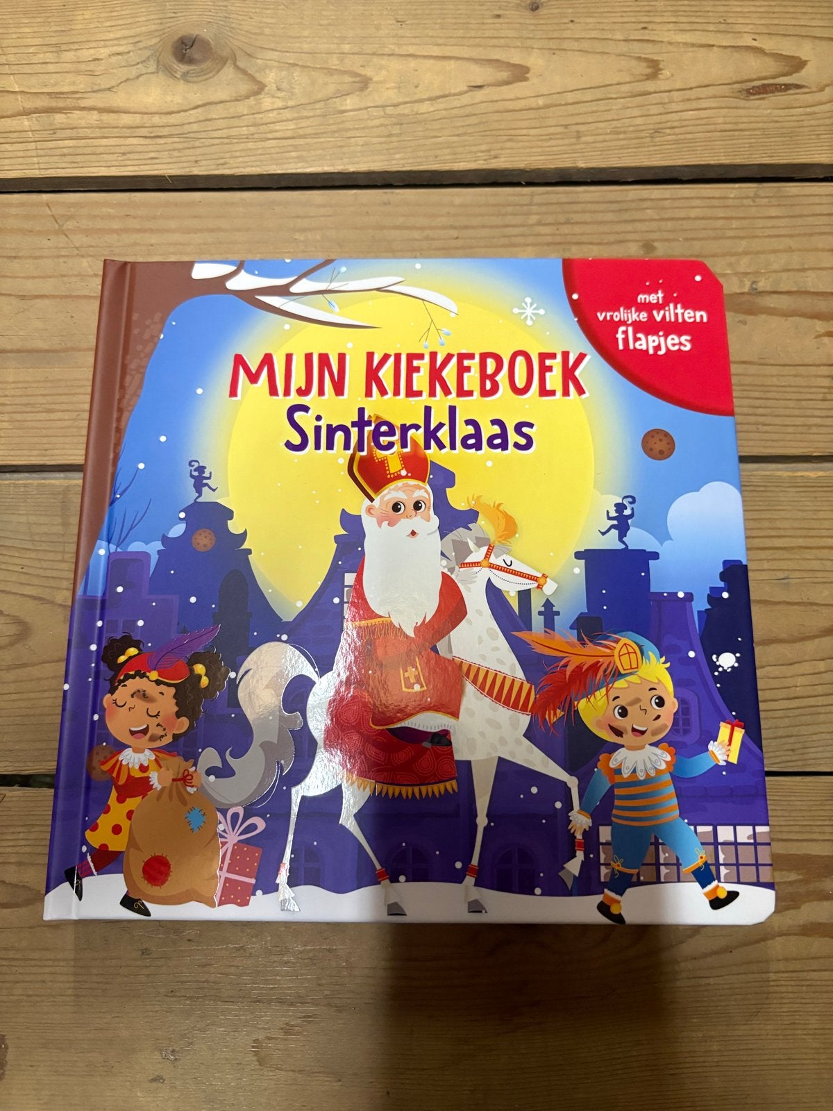 Mijn Kiekeboek Sinterklaas - Nieuw boek met vilten flapjes, Ophalen of Verzenden, Nieuw, Uitklap-, Voel- of Ontdekboek, 2 tot 3 jaar