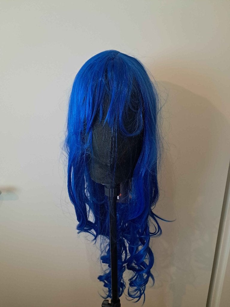 Pruik, Blauw, Lang, Ophalen of Verzenden, Nieuw, Overige typen