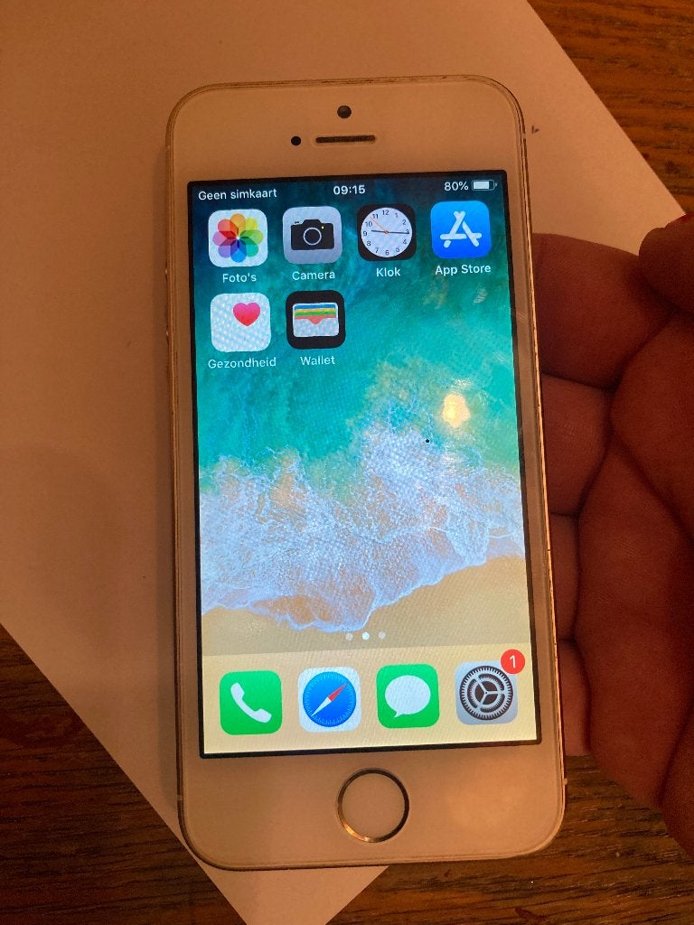 iPhone SE Apple wit mobiele telefoon smartphone gebruikt, Wit, IPhone SE (2016), Ophalen of Verzenden, 64 GB