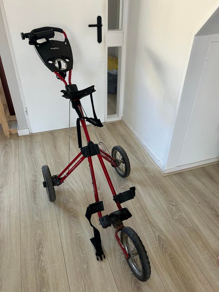 Golftrolley 3 wielen BagBoy Express 120, Sport en Fitness, Golf, Ophalen, Gebruikt, Golfkar, Overige merken