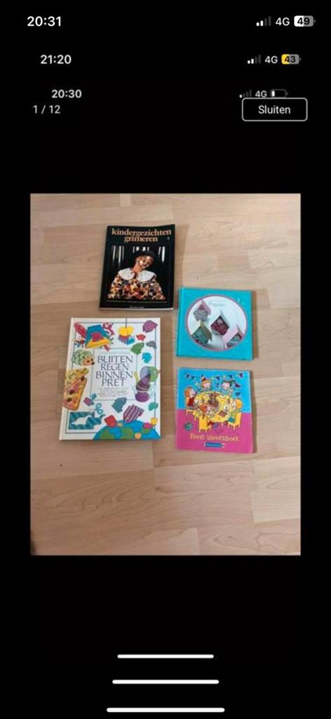 Knutselen boeken kleien schminken binnen spelletjes, Ophalen of Verzenden, Zo goed als nieuw