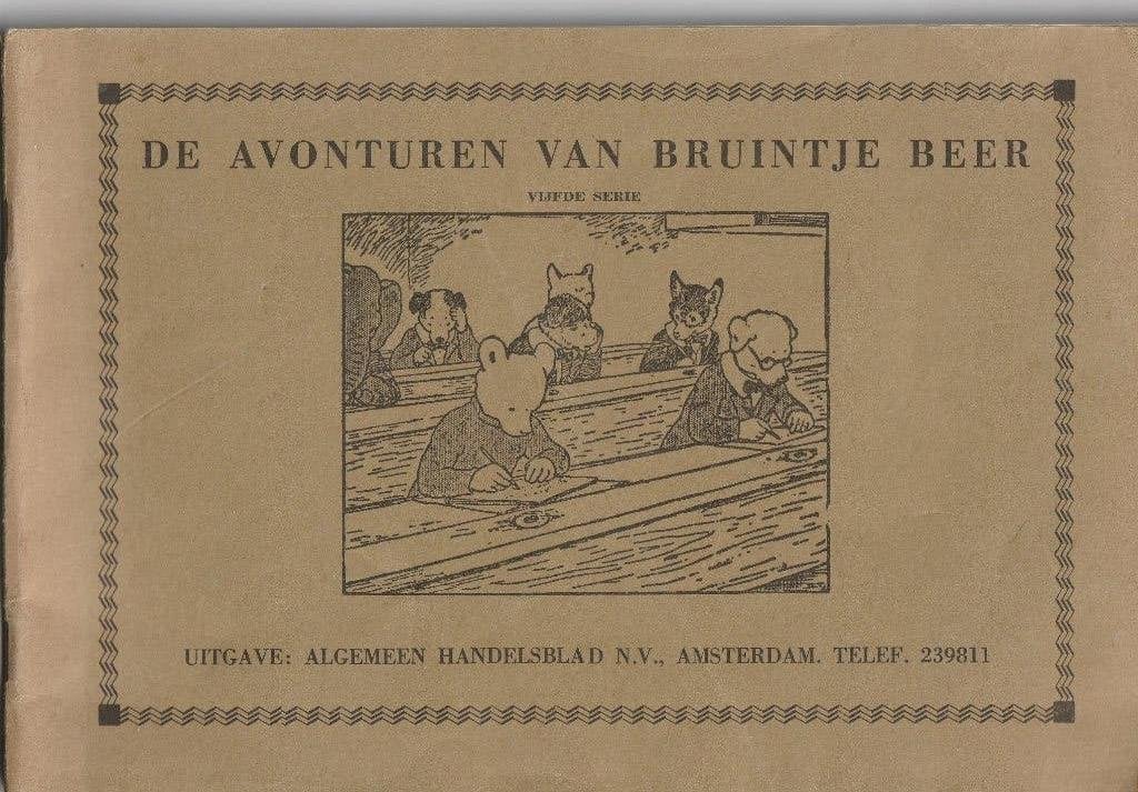 Bruintje Beer Algemeen Handelsblad oorspr 1935 -5e serie, Verzamelen, Ophalen, Overige figuren, Gebruikt, Boek of Spel