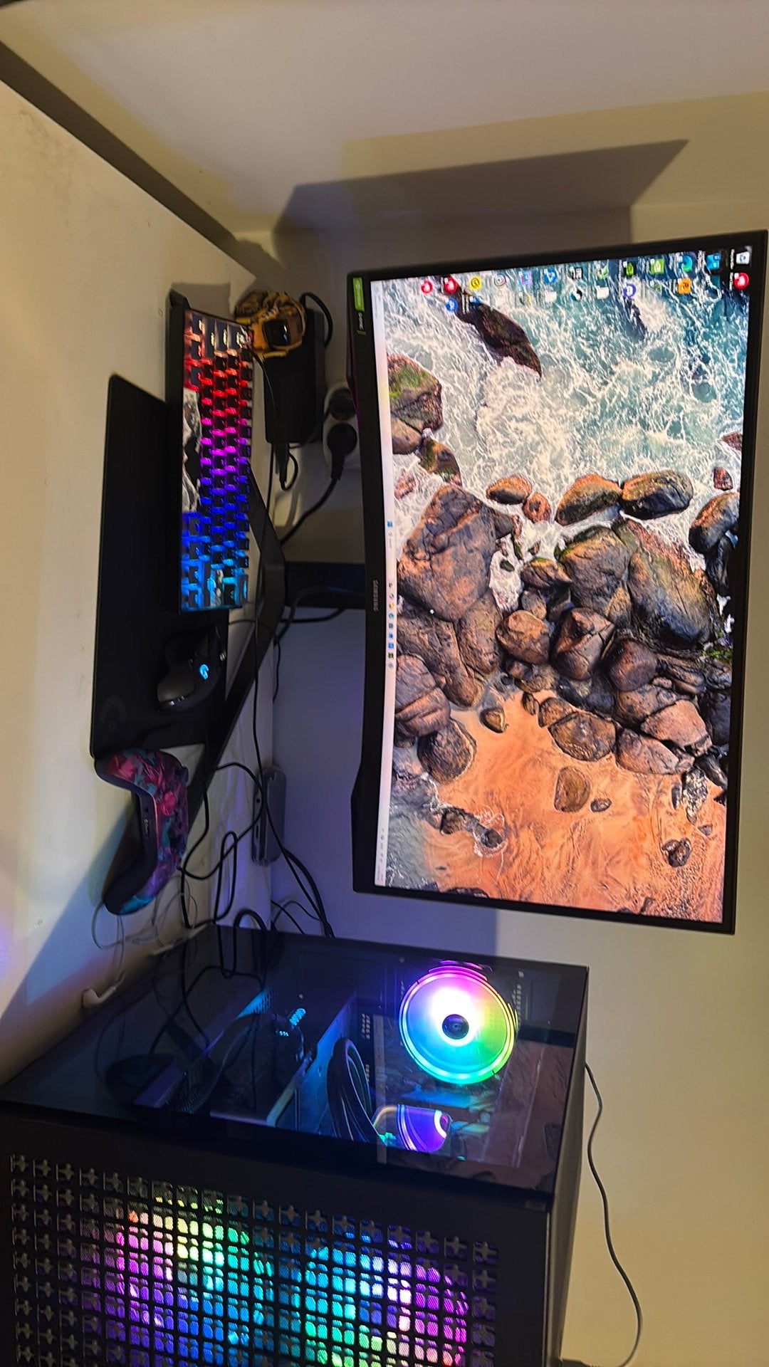 Full gaming setup rtx 4070 super, Ophalen, 15 inch, Zo goed als nieuw, Gaming