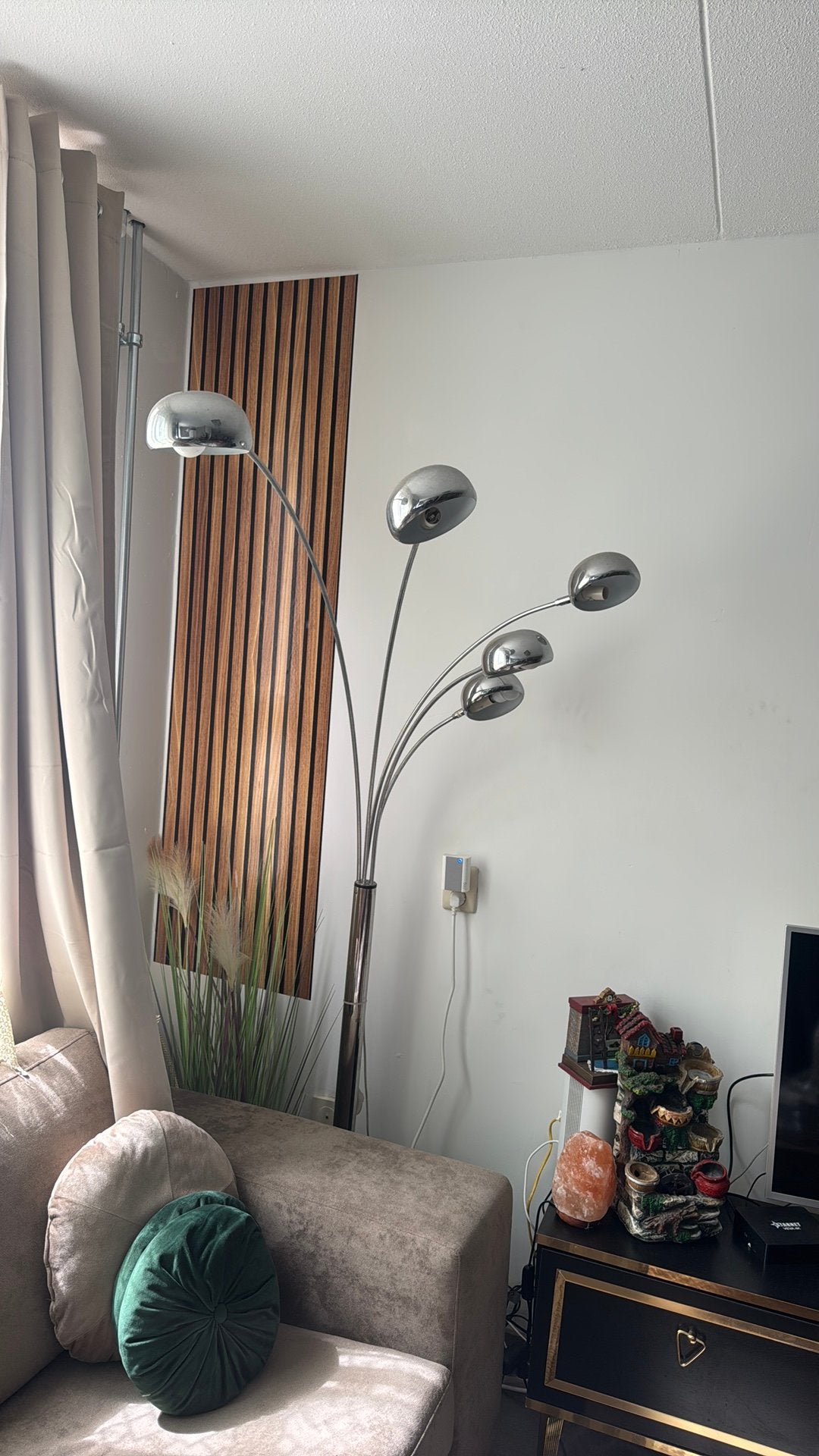 Vloerlamp, Huis en Inrichting, Lampen | Vloerlampen, Ophalen of Verzenden, Zo goed als nieuw, 150 tot 200 cm