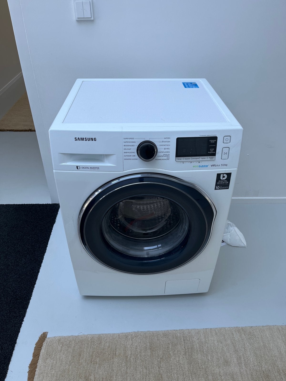 Gratis Samsung - 9 kg - kapot, Witgoed en Apparatuur, Wasmachines, Ophalen, 1200 tot 1600 toeren, 8 tot 10 kg, Zo goed als nieuw