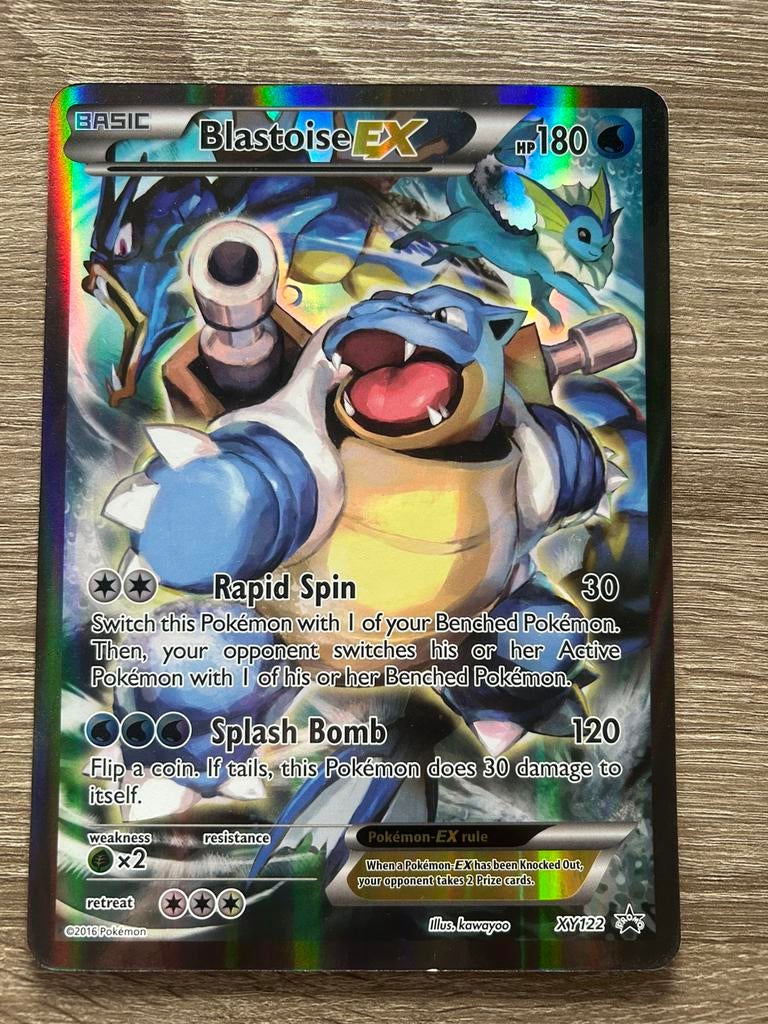 Blastoise XY122 Pokémon kaart jumbo versie, Ophalen of Verzenden, Zo goed als nieuw