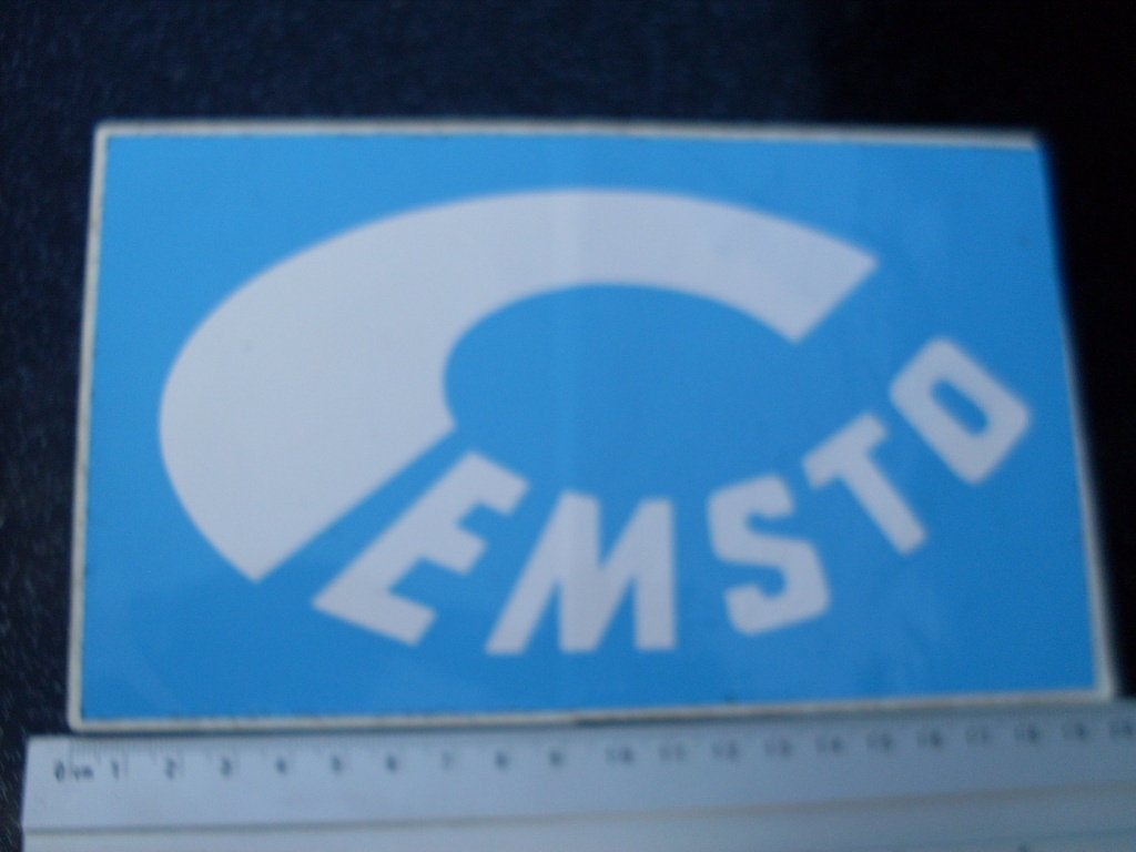 grote sticker Cemsto logo schoonmaak bedrijf, Verzamelen, Verzenden, Zo goed als nieuw, Bedrijf of Vereniging