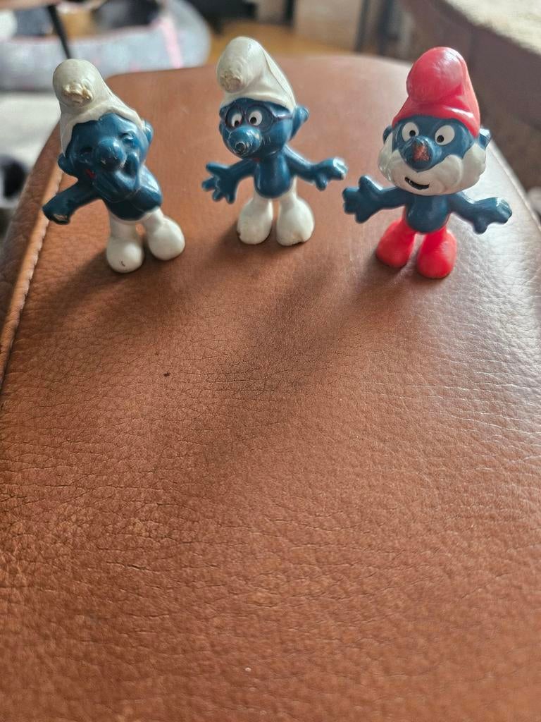 Vintage Smurfen uit de jaren '70 - Gebruikt, Verzamelen, Ophalen of Verzenden, Gebruikt, Verschillende Smurfen, Poppetje, Figuurtje of Knuffel