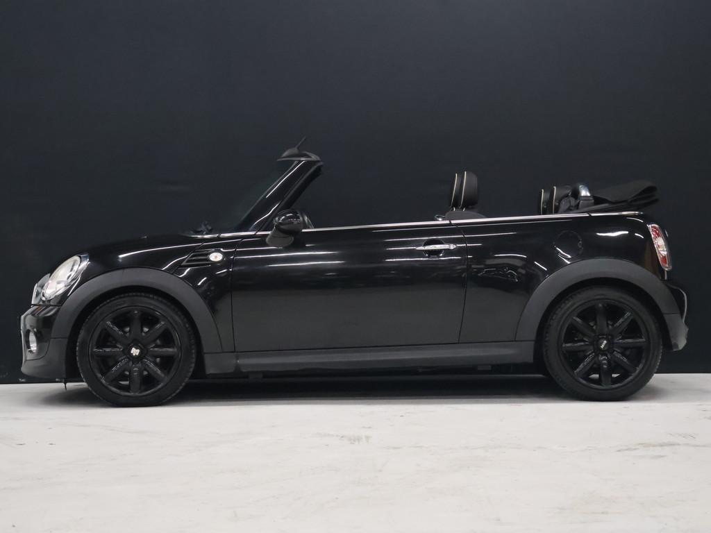 MINI Cabrio 1.6 One Pepper [VOL LEDER, STOELVERWARMING, PDC, Euro 5, 15 km/l, Gebruikt, Zwart