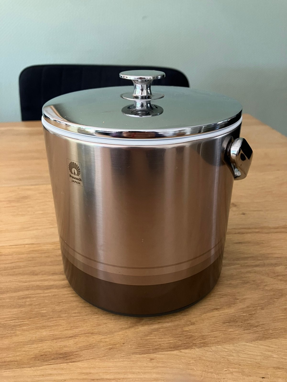 Peacock vintage ijsemmer Retro Jaren '70 – 1.6 Liter, Ophalen of Verzenden, Zo goed als nieuw, Overige materialen, Pot, Bus of Blik