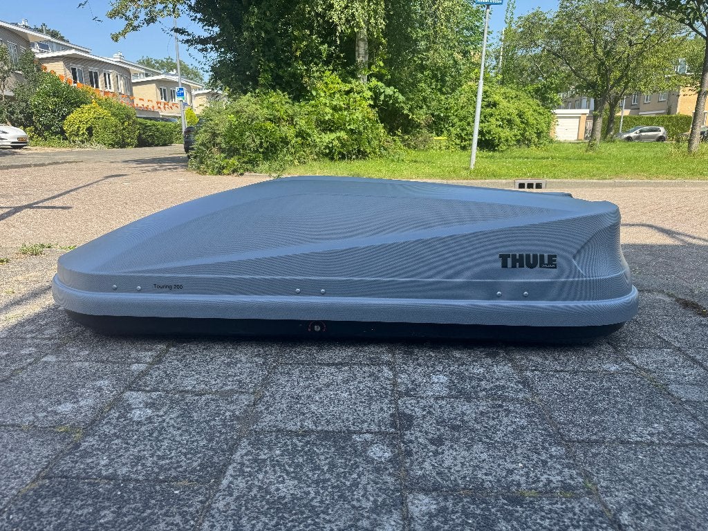 Thule Touring M/200 dakkoffer skibox |Titan Aeroskin| 400 lt, Ophalen, Zo goed als nieuw
