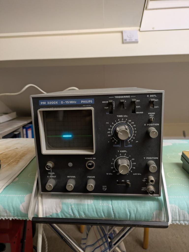 Philips PM 3200X Oscilloscoop 0-15 MHz met accessoires, Ophalen of Verzenden