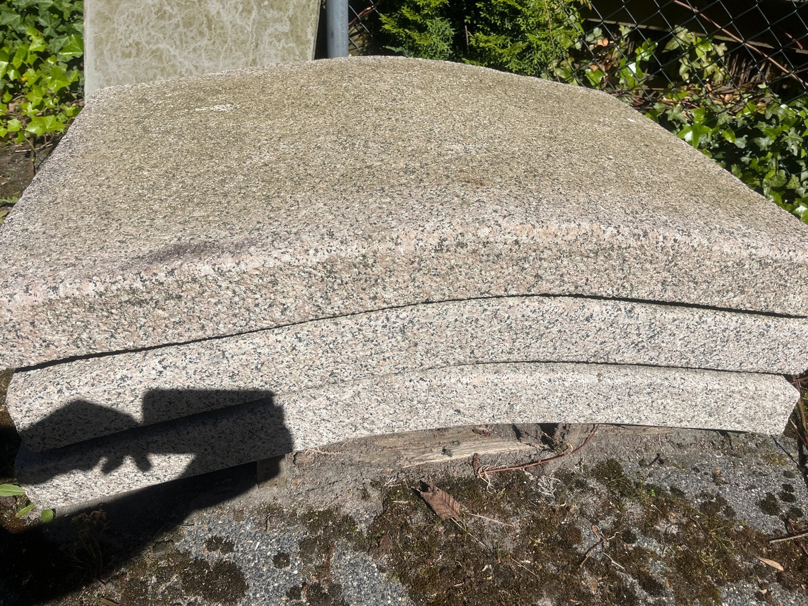 2 stuks granieten bruggetjes, Tuin en Terras, Ophalen, Gebruikt
