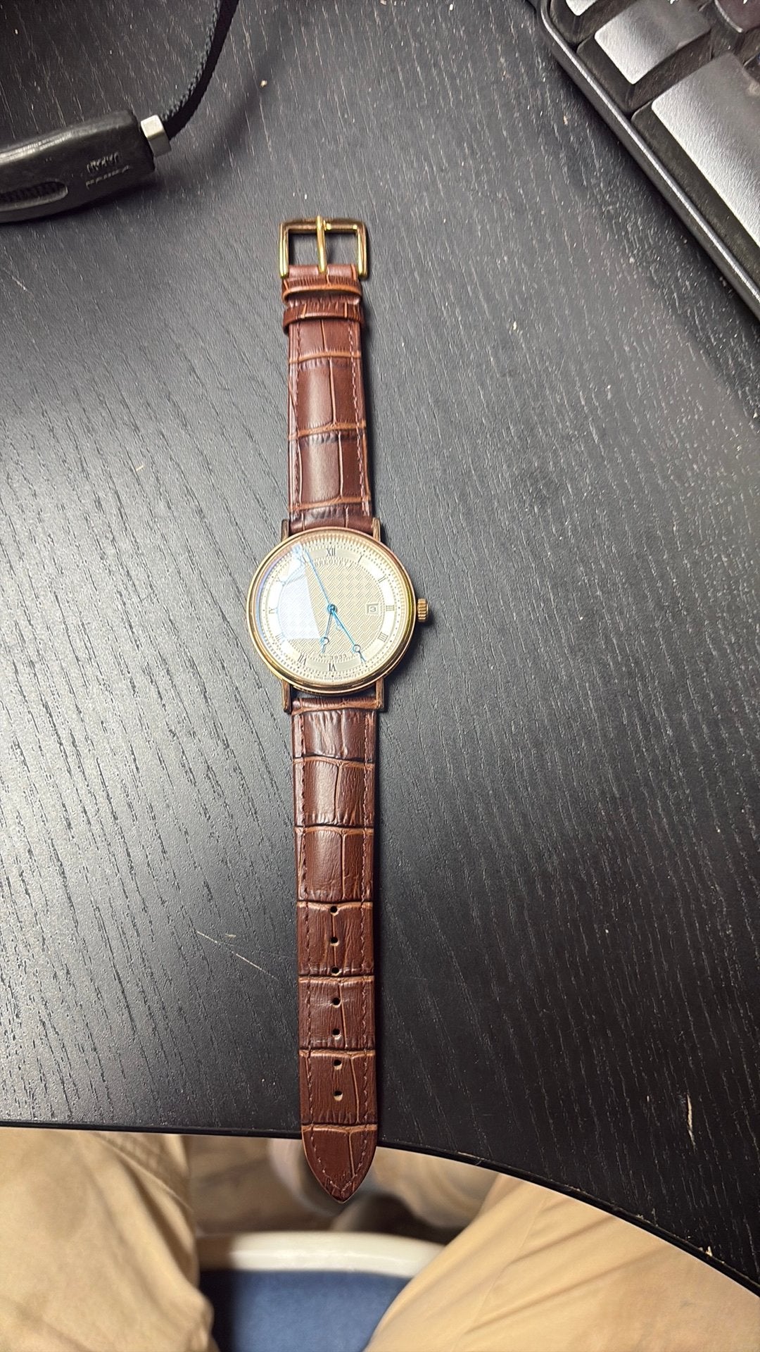 Breguet Polshorloge - Klassieke Elegantie, Overige merken, Leer, G, Ophalen of Verzenden