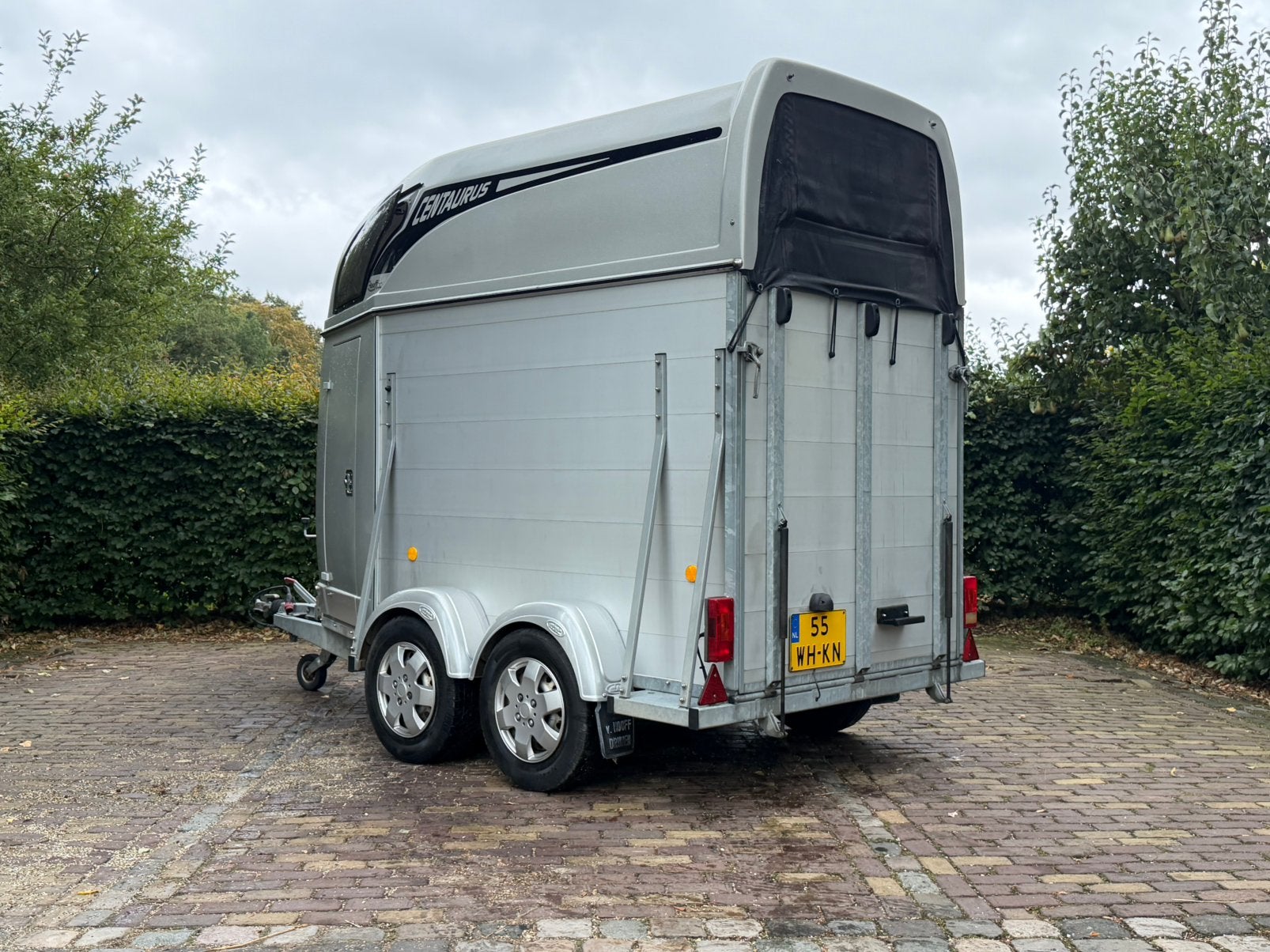 Zeer mooie vol aluminium atec 1.5 paards trailer, Ophalen, Aluminium, Zo goed als nieuw, 2-paards trailer