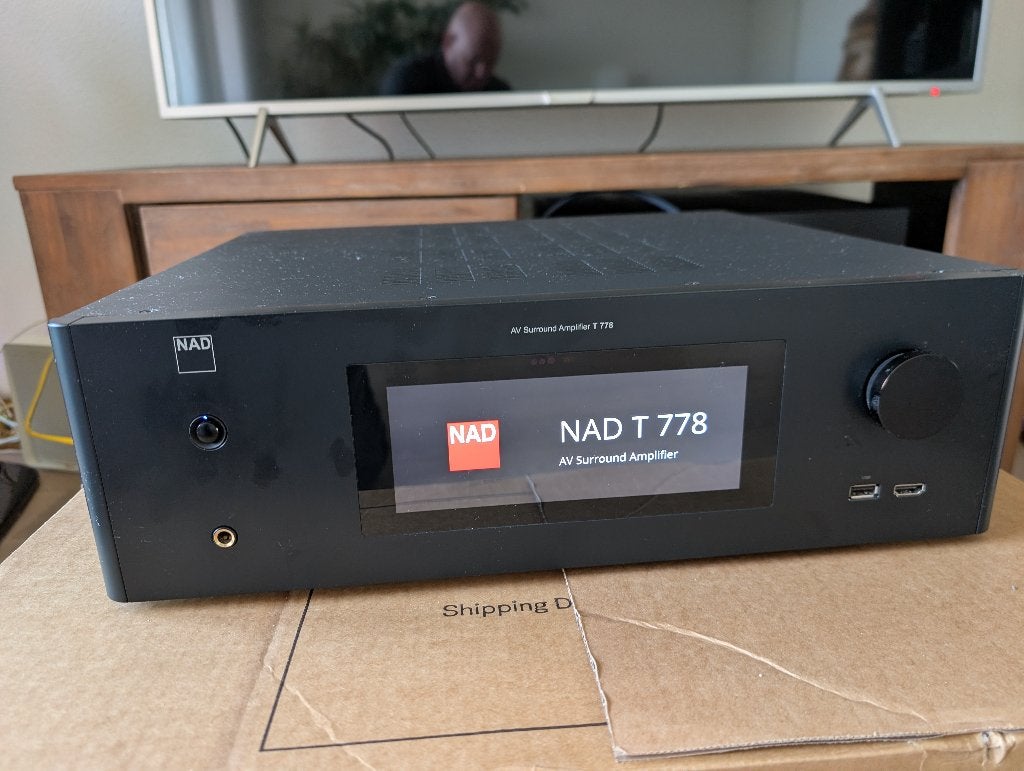 NAD T778 top klinkende versterker receiver, Overige merken, Ophalen of Verzenden, Zo goed als nieuw, 120 watt of meer
