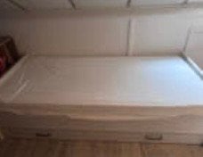 Bed sem met lade en lattenbodem tosca met matras, Ophalen, Zo goed als nieuw, Eenpersoons, 90 cm