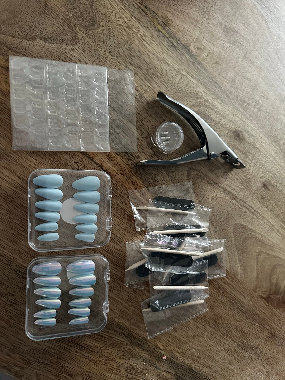 Twee nieuwe sets plaknagels - blauw, Ophalen of Verzenden, Nieuw, Overige typen