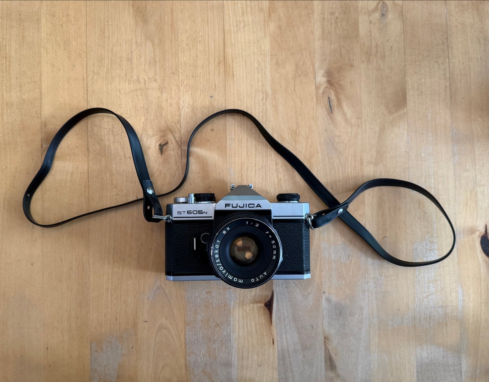 Fujica ST605n Spiegelreflex Camera Set met Extra's, Ophalen, Gebruikt, Spiegelreflex, Fuji