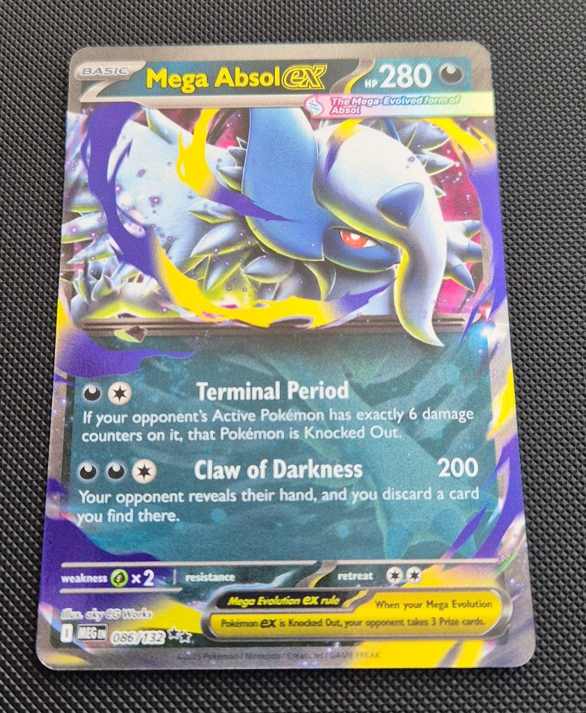 Near Mint Mega Absol EX MEG 086/132, Ophalen, Zo goed als nieuw, Losse kaart