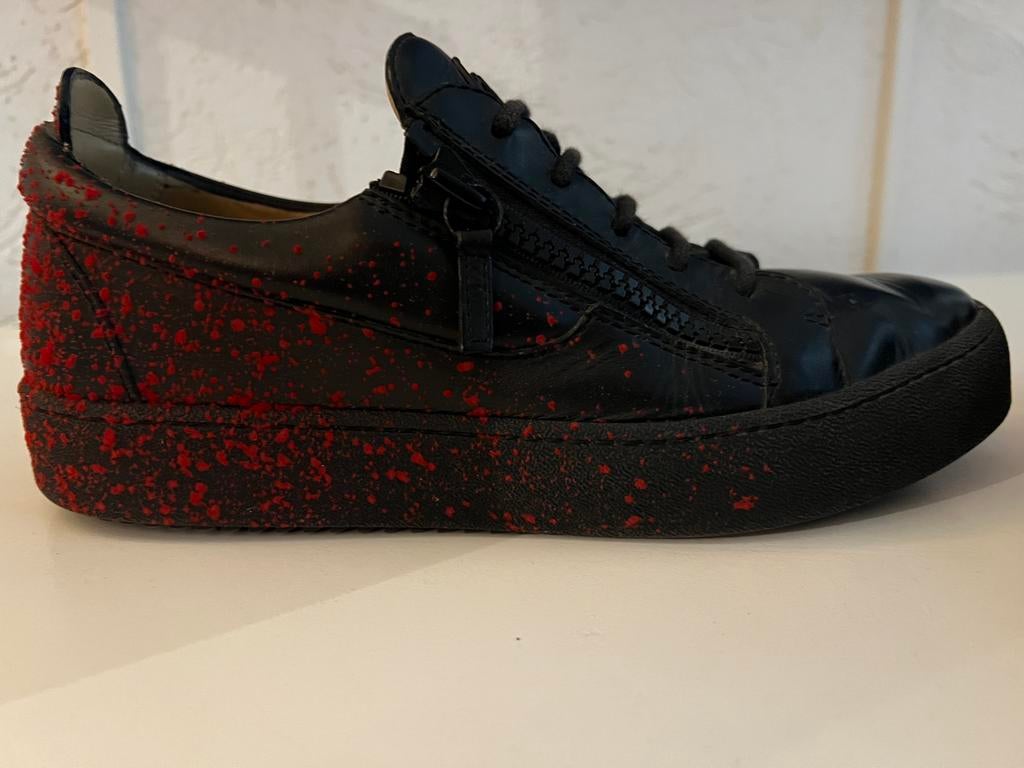 Giuseppe Zanotti Leren Sneakers, Kleding | Heren, Schoenen, Ophalen of Verzenden, Gedragen, Zwart, Sneakers of Gympen
