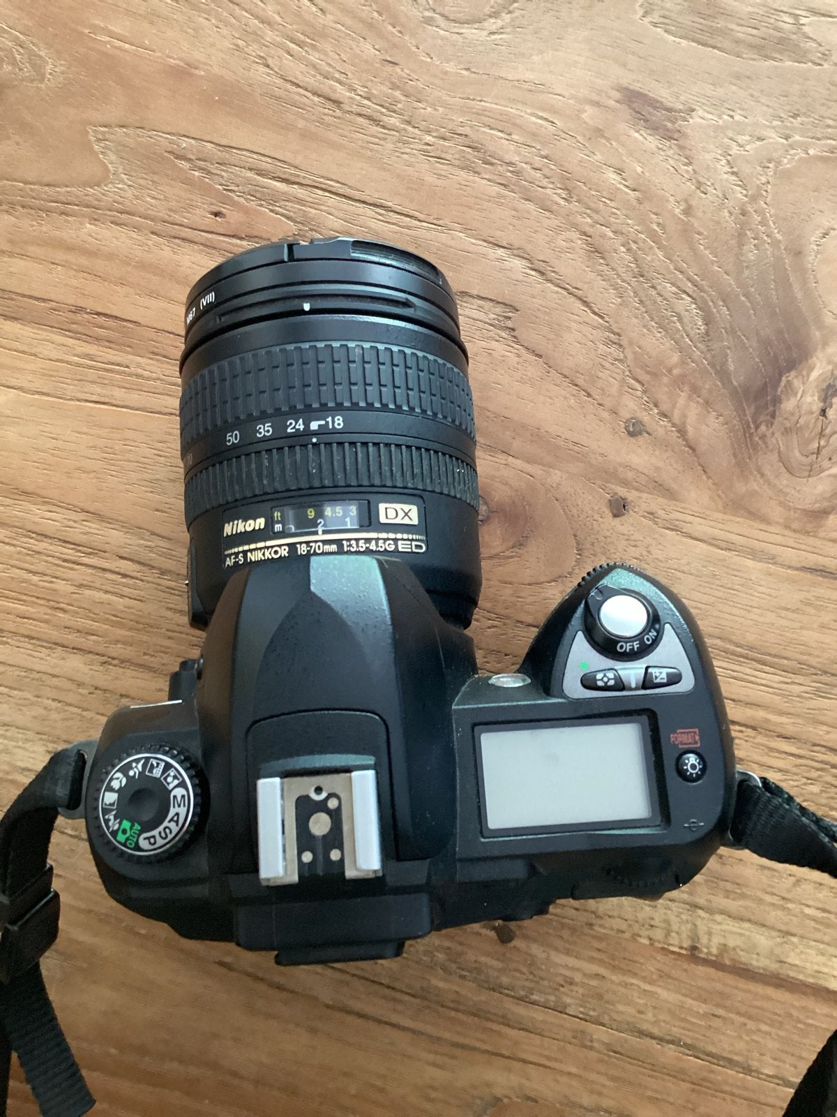 Nikon D70 Spiegelreflexcamera met AF-S Nikkor 18-70mm lens, Ingebouwde flitser, Gebruikt, Spiegelreflex, Ophalen of Verzenden